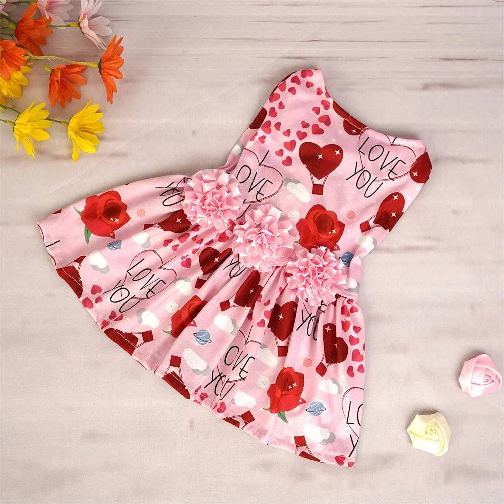 Bow Knot Princess Dress for Small Dogs & Cats - Pink Cone / S-suit 1.5-2.5kg / SPC (S-suit 1.5-2.5kg)