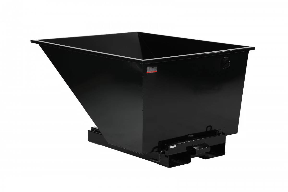 Tippcontainer 1100 Liter, Svart