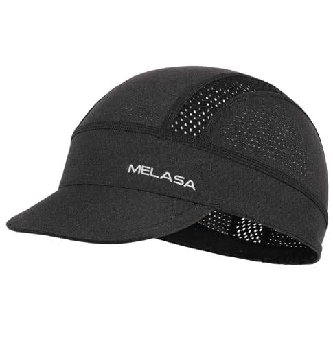 MELASA Fahrrad Cap, Kühlende Skull Cap Unterhelmmütze mit Sonnenblende
