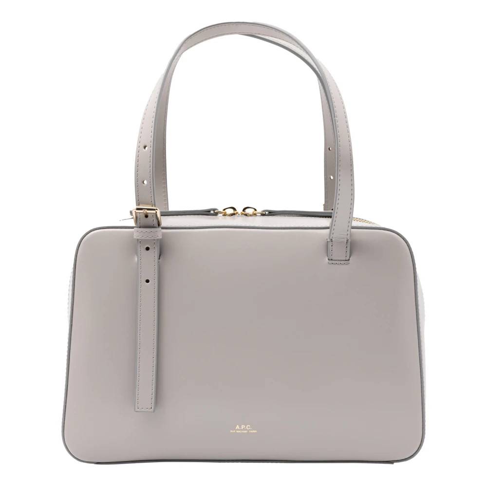 A.P.C. Virginie Box Bag - Tasker - Dame - Grå - ONE SIZE - Bomuld