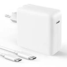 67W USB-C Charger (Including 2m Charging Cable) for Mac Book Air 2020/2019/2018, MacBook Pro 13/14/15/16 inch, HP, Lenovo ThinkPad, Dell, Acer and all USB-C Devices