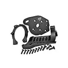 Aluminium Motor Mounts For Traxxas 1:10 MAXX 89076-4 / MAXX with WideMAXX 89086-4 Monster Truck Upgrades - Black