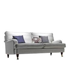 Sören Lund - SL 135, 3-sits, Ben i mahogny, Tyg: Kat. 7 West 19 - Soffor - Beige