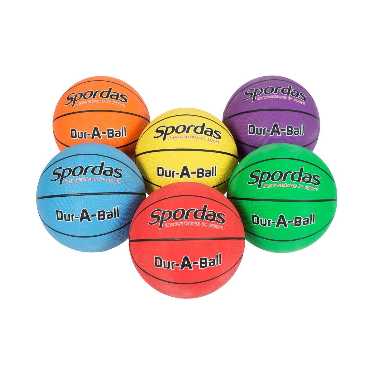 Basketball - Model Spordas Dur-A - 6 Stk. - Str. 3 & 5 3