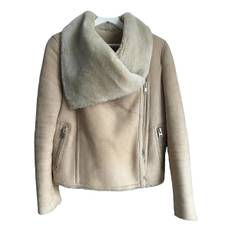 All Saints Shearling caban