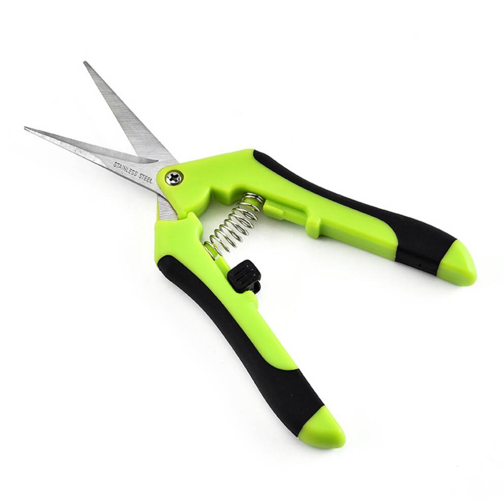 Præcisionsbeskæresaks, ergonomisk havesaks med knivskarpe rustfri stålblade, til høst af urter, blomster og planter, gigtvenlig