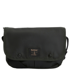Mens Barbour Sage Field Wax Riever Crossbody Bag - ONE