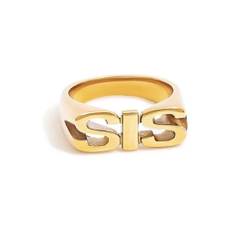 Muun Studios SIS Ring 18K Guldbelagt R049 - Guld