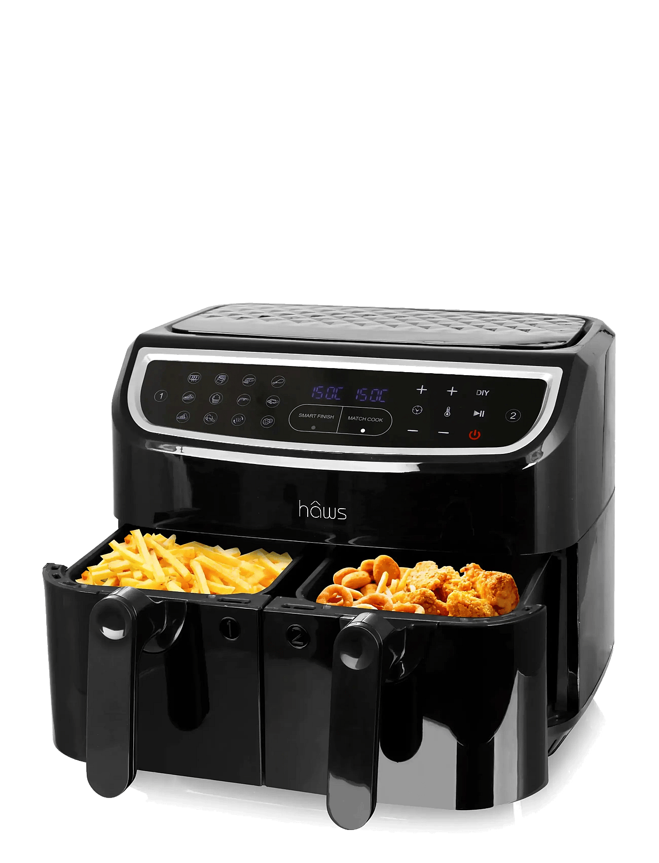 Hâws Sejerø 2.0 Double Air Fryer 2X4.5L 2400W Pfas Free Coating - Black - ONE SIZE