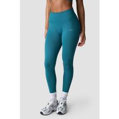 Ribbed Define Seamless Pocket Tights Light Faded Teal