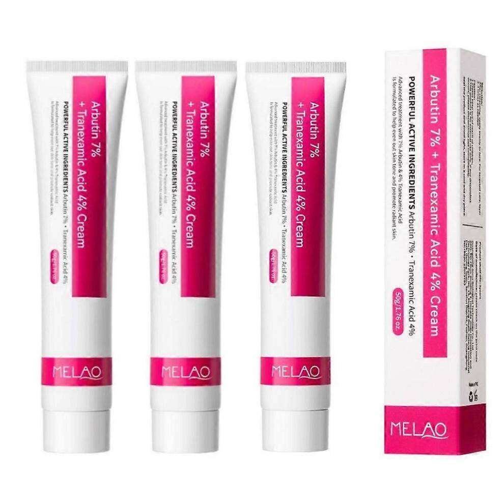 (3 st)Arbutin 7% Tranexamsyra 4% Kräm 50ml Uppljusande K-Beauty 50g