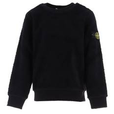 Stone Island Fleecetrøje - Sort - Stone Island - 10 år (140) - Fleecejakke