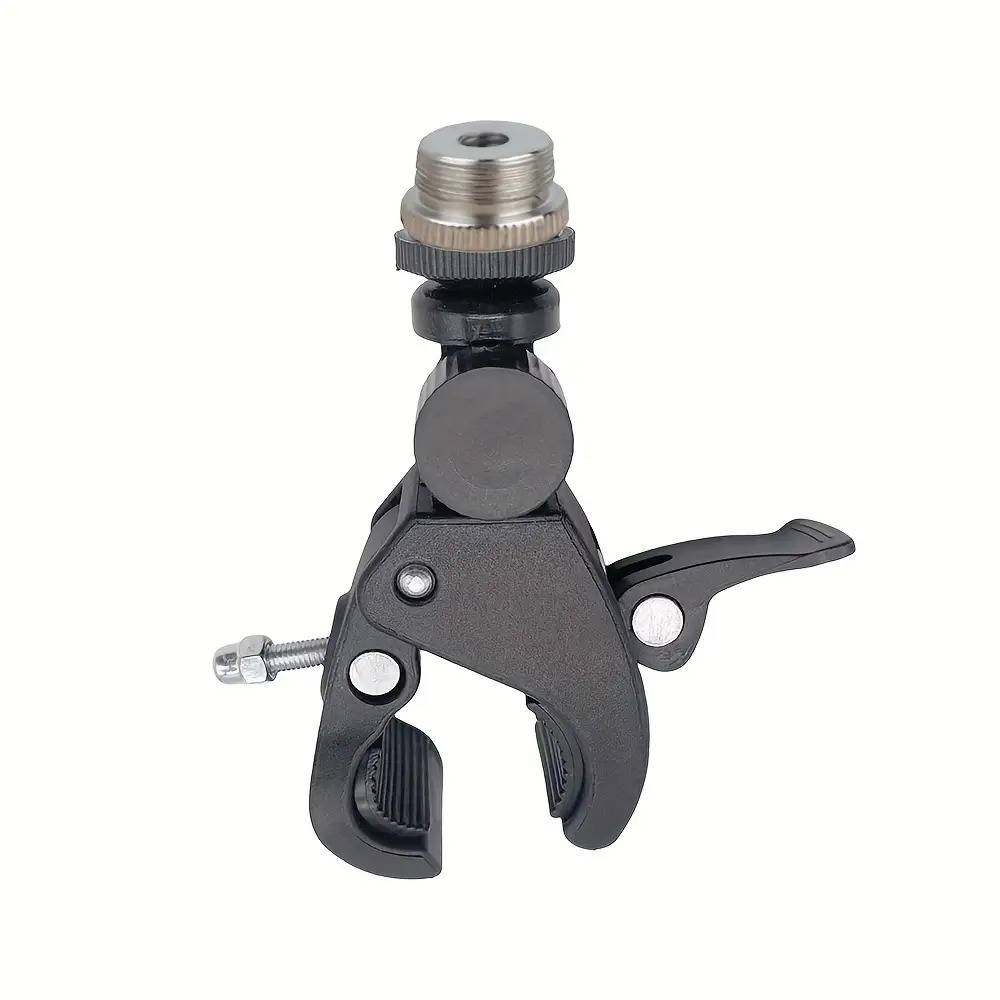 TEMU Microphone Crab Clamp, 1/4" To 5/8" Threaded Microphone Clamp, Drum Microphone Stand, Microphone Holder, Desktop Storage Rack, Drum