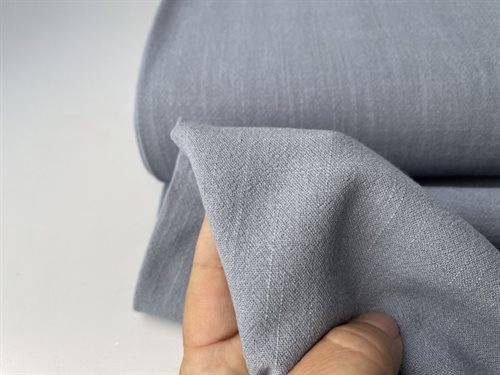 Hør / viscose - lækker dueblå