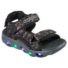 Skechers Boys S-Lights Hypno-Splash Sandaler - Black Olive - 30