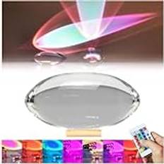 Angel Eyes Projection Rainbow Night Light, Crystal Lamp Aura Night Light, Sunset Projection Bordslampa med Regnbågseffekt, Kompakt dekorativt ljus för sovrum och vardagsrum Heminredning,13 * 8cm