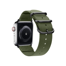 Apple Watch (42/44/SE/45/46/49mm) - Nato Military Nylon Rem - Army Green