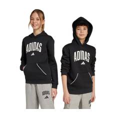 Seasonals Essentials Collegiate Typography JR huvtröja, BLACK/WHITE, Barn, 164