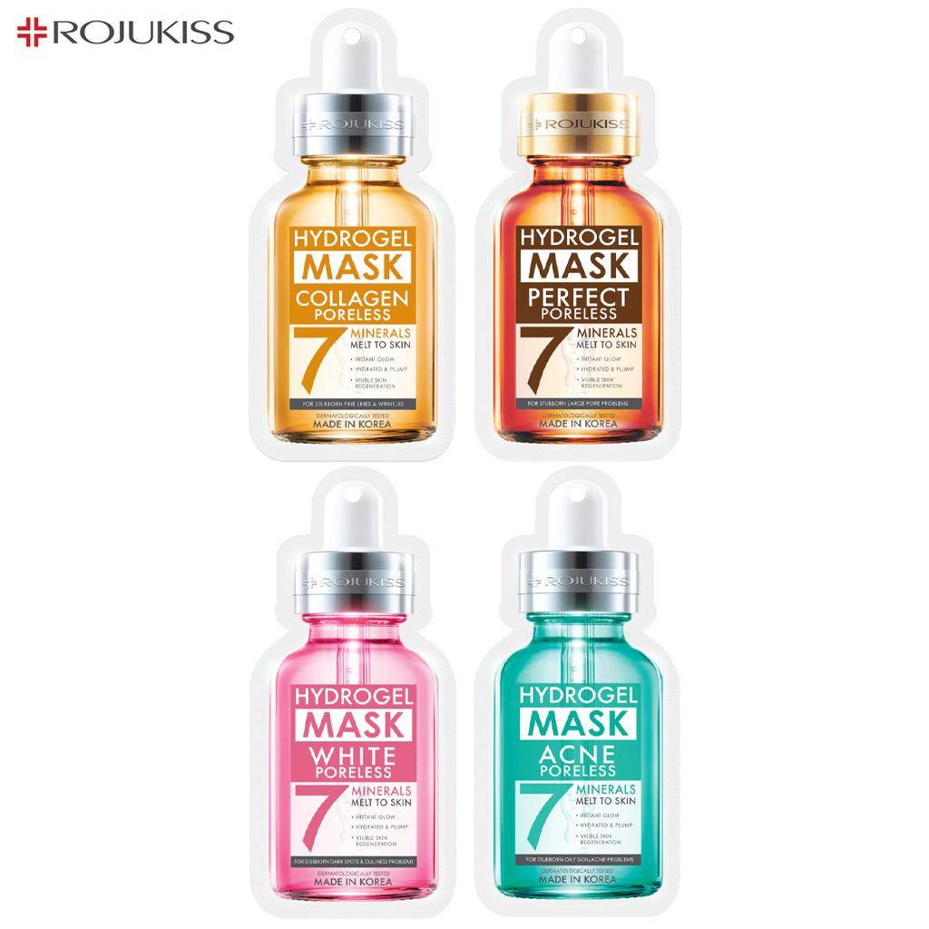 Rojukiss Acne/Collagen/Perfect/White Poreless Hydrogel Mineral Mask 7 - 25 ml - Thai Skincare