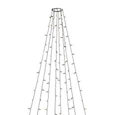 8 st Konstsmide julgransslinga, 240 bärnstensfärgade ljus, 2,4 meter