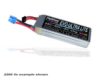 FLIGHTPOWER EVO-ULTRA LITE 11.1V 1000mAh 25C 3Cell NANO