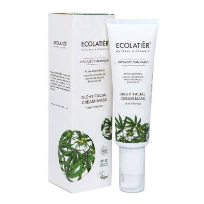 Ecolatiér Night Cream-Mask Skin Firming Hemp Oil 50 ml