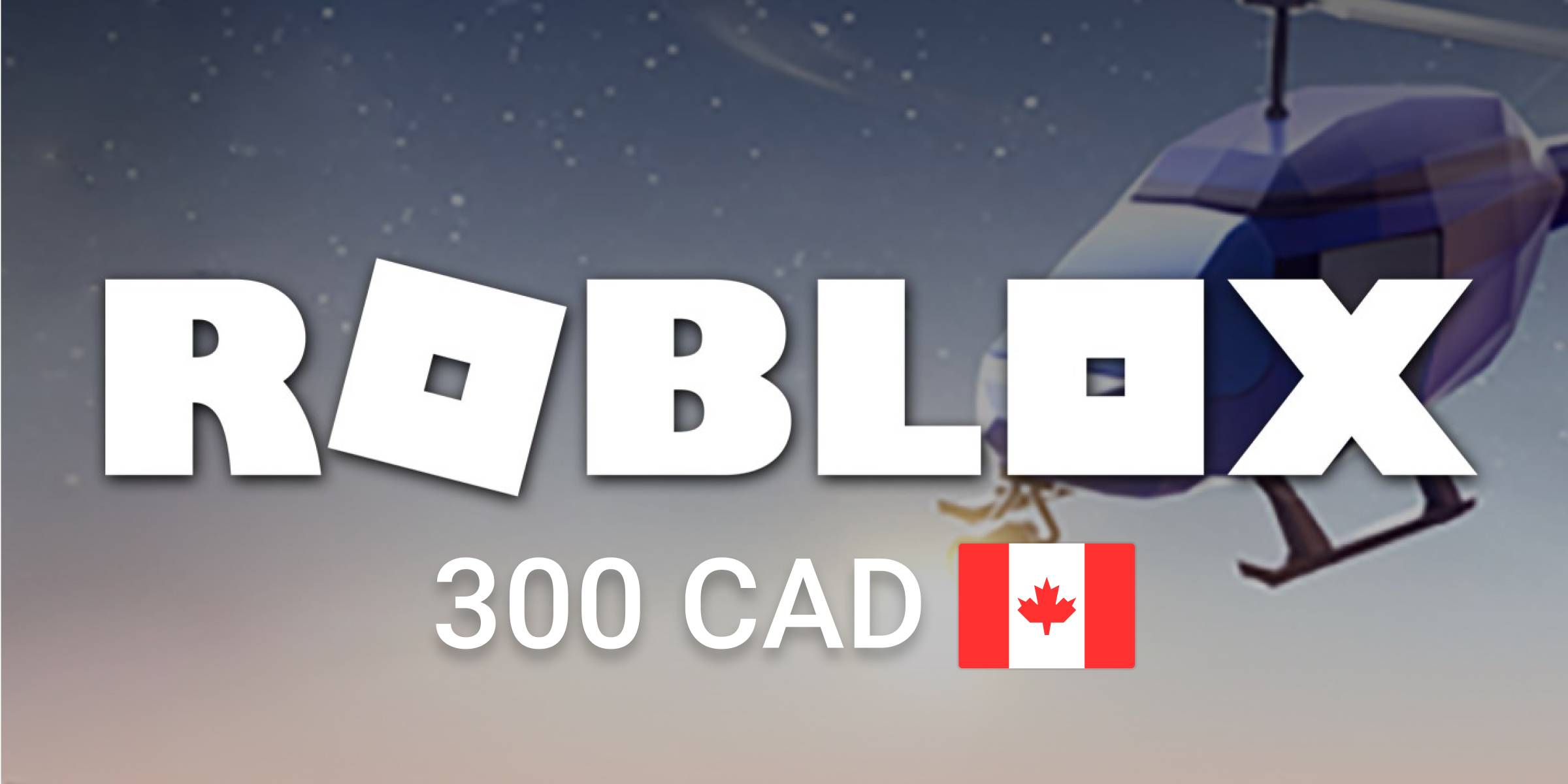 Roblox Gift Card 300 CAD - Standard