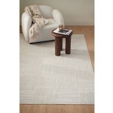 &Home - Tæppe Daisy Check - Hvid - 160X230
