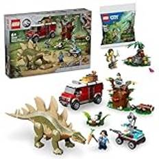 LEGO Jurassic World Dinosaurieuppdrag: stegosaurusupptäckt (76965) & djungelforskare (30665)