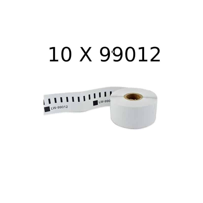 Rabatpakke - 10 stk Dymo 99012 adresseetiketter Kompatibel 10 x 260 stk 89 x 36mm