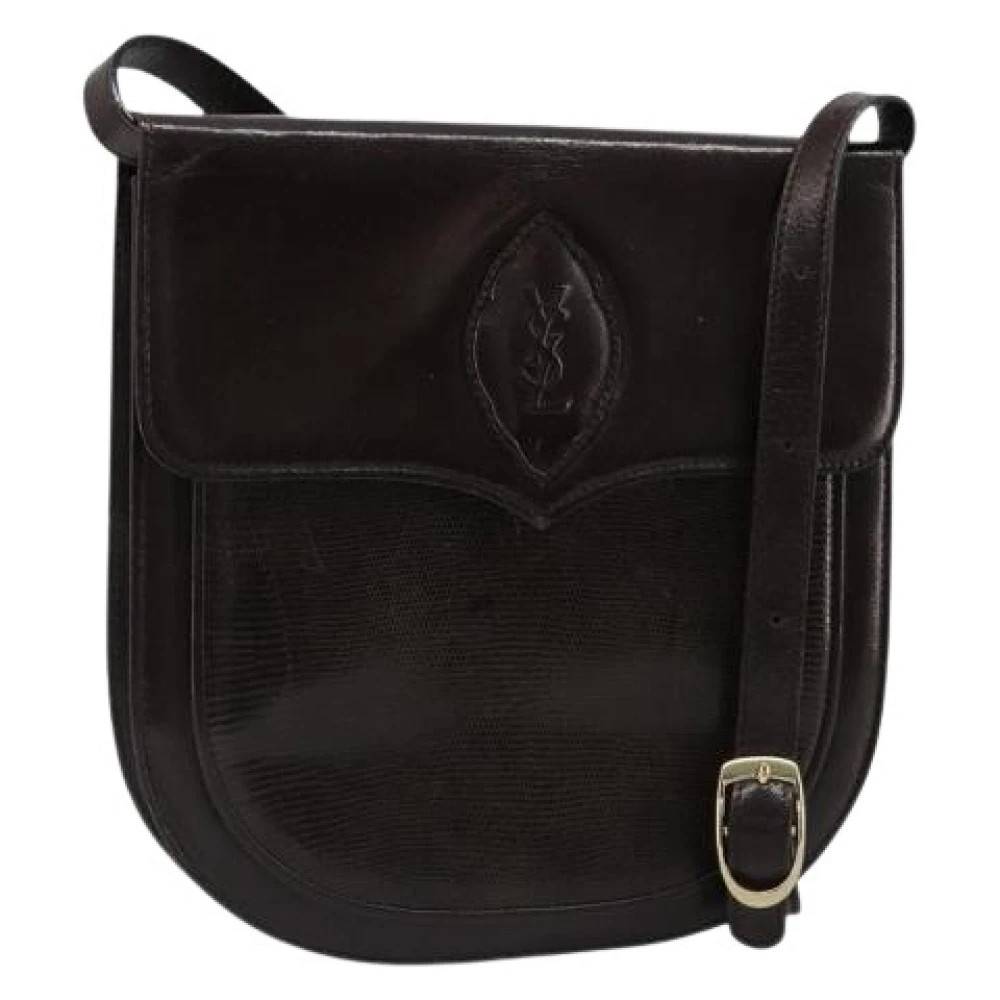 Saint Laurent Vintage Pre-owned Vintage Skuldertaske - Vintage - Dame - Brun - ONE SIZE - Uld