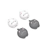 PlayVital Tumgreppsskydd för ps5/ps4-kontroller,4 Silikon Joystickskydd för Xbox Serie X S,Analoga Joystick Caps för Switch Pro-Söta Kattungar