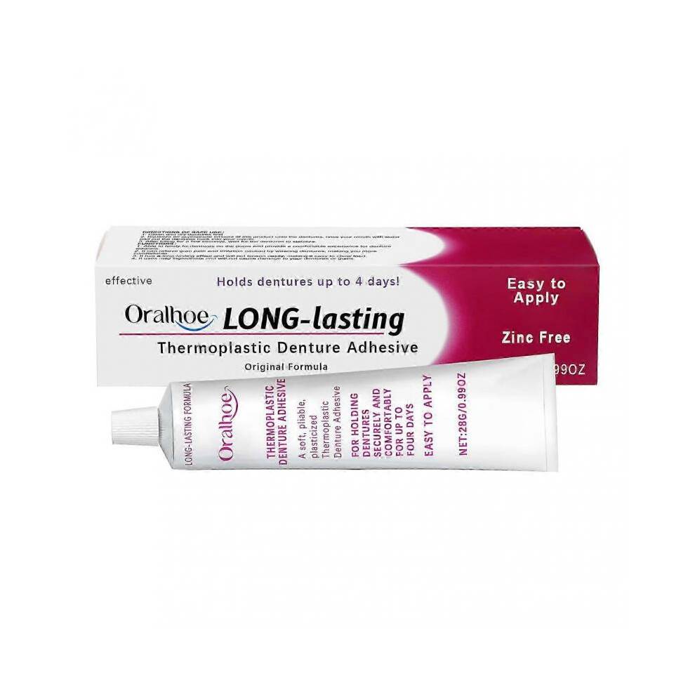 (1PCS) Cushion Grip Thermoplastic Denture Adhesive, Refits and Tightens Loose Upper and Lower Dentures and Partials | Non-Glue Adhesive