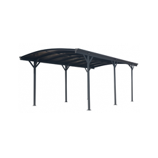 Westmann Bergen Carport i aluminium og polycarbonat H219 x B505 x D300 cm - Antracit