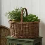 Ib Laursen Basket Oval with Handle Across