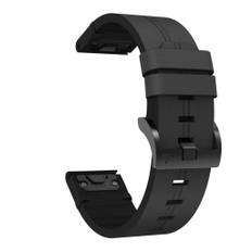 Garmin Fenix 6 Pro Urrem i læder, 22mm - Sort