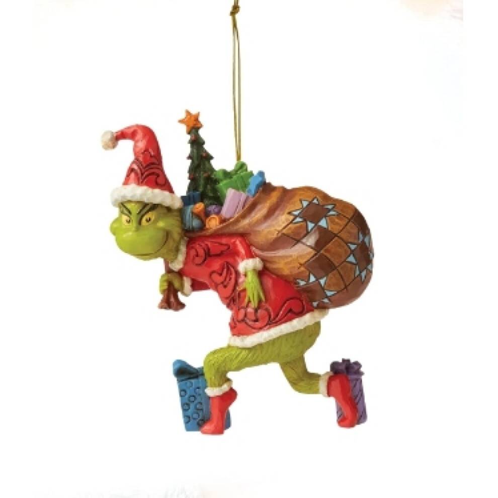 Yndig vedhængshængende ornamenter, bedste gave harpiksfigur med håndmalede detaljer i julemandskostume og juleelementer, inspirerende designs til