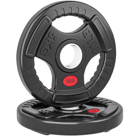 Hantelskivor Svart 2 x 5 kg För 50 mm Stång