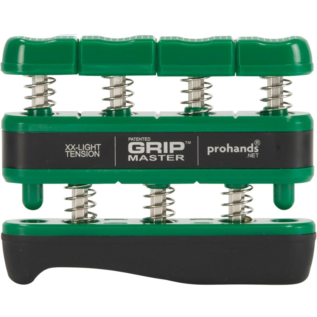 GripMaster - Kraftfull Handförstärkare för Fingrar - Grön - XX Lätt spänning