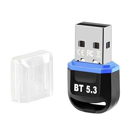 Smart Chip USB Bluetooth 5.3-adapter, Mini Bluetooth EDR-dongelmottagare och sändare för stationär dator, bärbar dator, mus, tangentbord, skrivare, headset