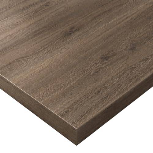 POKAR Bordsskiva 180x80 cm | Skrivbordsskiva Tjocklek 25 mm | Idealisk för Höj- och Sänkbart Skrivbord, Matbord och DIY | Robust och Stabil Bordsskiva | Tillverkad i Europa | Davos Ek