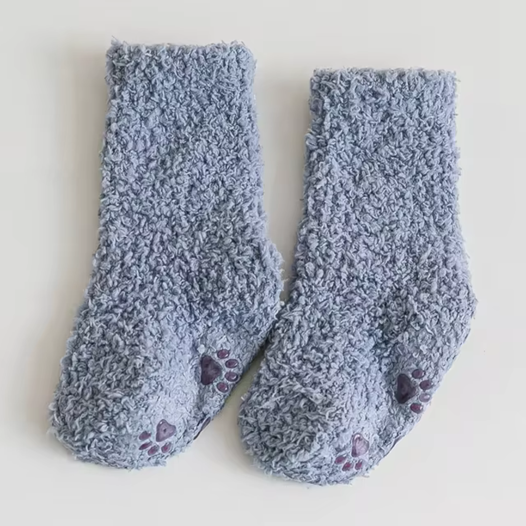 CozySteps – Extra varma och mjuka – varma barnstrumpor i fleece Blå / 3 - 5 år | Pedagogiska Träleksaker