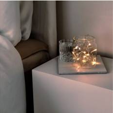 Batteridriven ljusslinga 3m - 10st LED-lampor - Inbyggd timer
