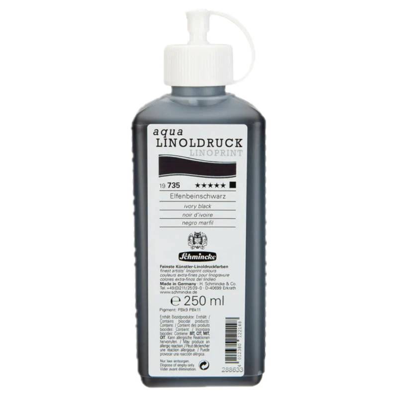 Schmincke Aqua Lino 250ml ivory black