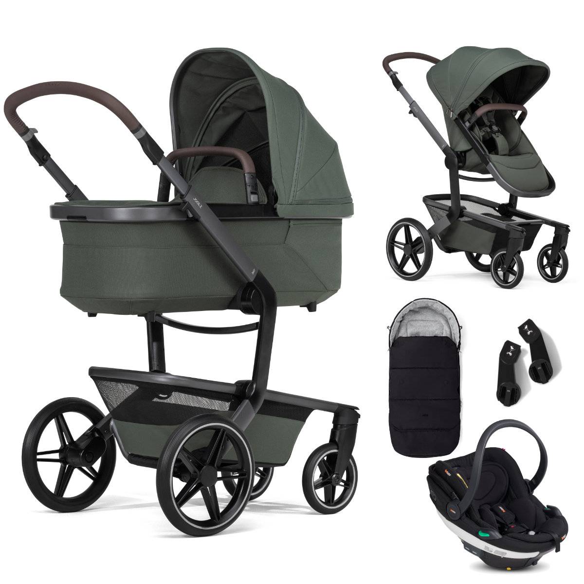 Joolz Day5 Stroller Set 3-in-1 incl. Besafe Go Beyond2 Infant Car Seat - Forest Green