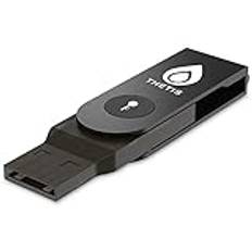 FIDO2 Säkerhetsnyckel [Folding Design] Thetis Universal Two Factor Authentication FIDO USB (Typ A) för flerskiktsskydd (HOTP) i Windows/Linux/Mac OS,Gmail,Facebook,Dropbox,SalesForce,GitHub