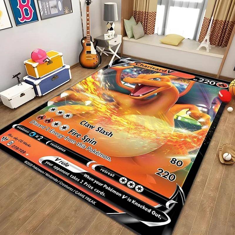 Disney Japansk Anime Mönster Matta Pokemon Kort för Sovrum Vardagsrum Anime Mattor för Flickrum Golvmatta Heminredning 50x80cm
