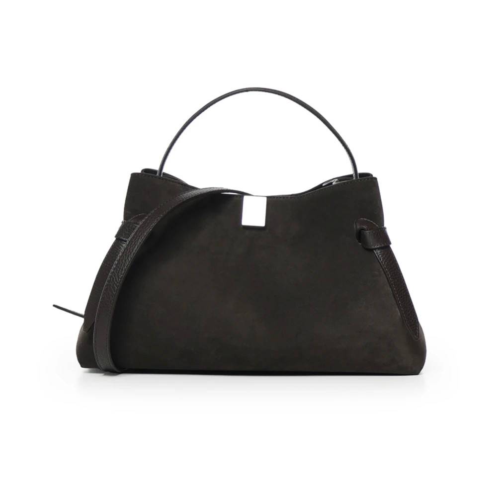 Yuzefi Gyoza Suede - Tasker - Dame - Sort - ONE SIZE - Suede
