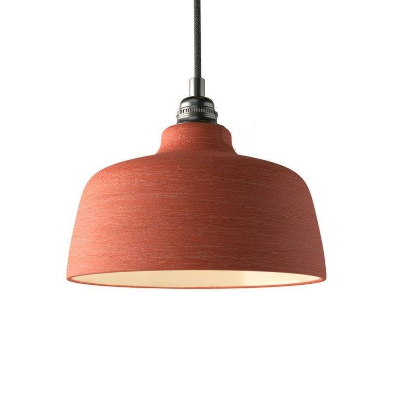 Keramik lampeskærm Kop - Stribet coral