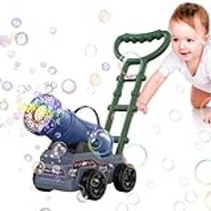 Automatisk Bubble Machine, Kids Bubble Gräsklippare | Rolig utomhusbubblamaskin,Nyhet Bubbelblåsande Push Toy Elektrisk Bubble Maker för Outdoor Backyard Garden Beach